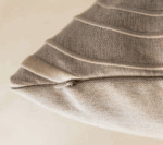Housse de Coussin Brodé Motif Organique | Décoration Intérieure Chic