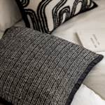 Housse de Coussin à Carreaux Noir et Blanc Design - Idée Déco Plaid